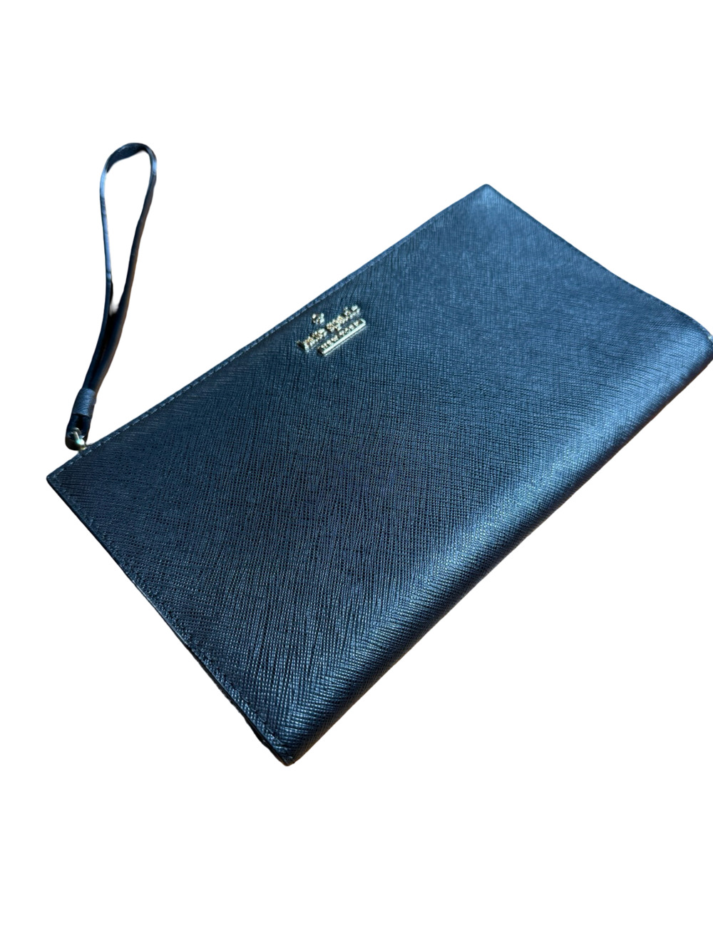 Kate Spade New York Saffiano Leather Wristlet Wallet Black